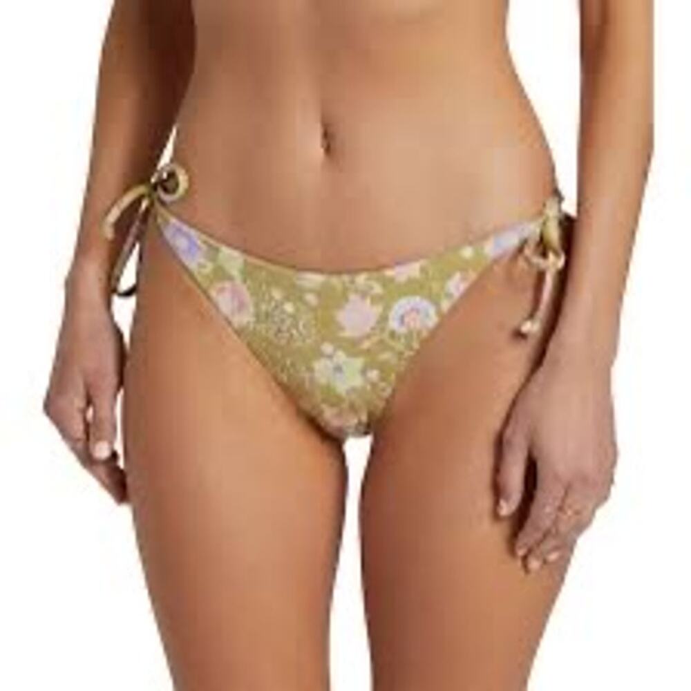 NWT Billabong Feelin Peaceful Reversible Tie Tropic Bikini Bottoms Women's M/10